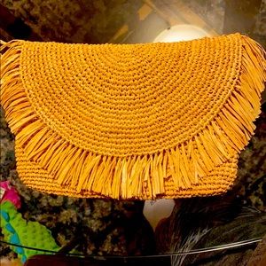 New Mar Y Sol “Tanya” Raffia Crossbody